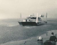 A trip on the VA-3 - VA3-001 on the sands under way across the Dee estuary (Robert Lloyd-Jones).